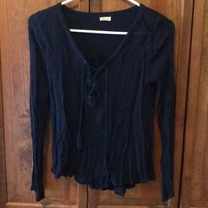 Boho style long sleeve top